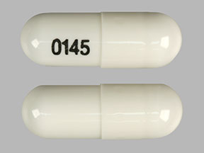 Pill 0145 White Capsule/Oblong is Oxycodone Hydrochloride