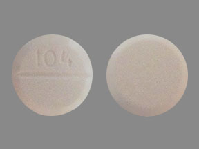 Acétaminophène et chlorhydrate d'oxycodone 325 mg / 5 mg 104