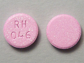 Pill RH 046 is Bismuth Subsalicylate (Chewable) 262 mg
