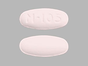 Pill M-105 is Focalgin-B pyridoxine hydrochloride 42 mg/folic acid 1.22 mg/calcium 124.23 mg/ginger 100 mg