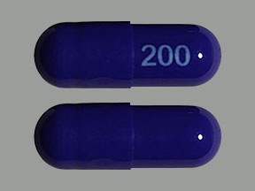 Pill 200 Blue Capsule-shape is UroAv-B