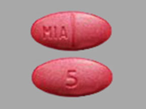 Pill Imprint MIA 5 (Zenzedi 5 mg)