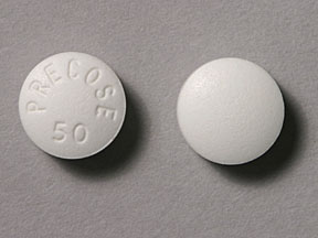 Pill PRECOSE 50 White Round is Acarbose