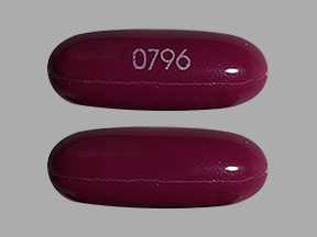 Pill 0796 Purple Capsule/Oblong is CitraNatal Harmony