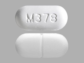 Pill M378 White Oval is Acetaminophen and Hydrocodone Bitartrate