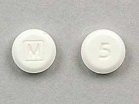 Methylphenidate hydrochloride 5 mg M 5