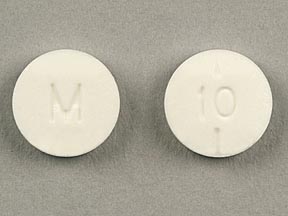 Pill M 10 White Round is Methylphenidate hydrochloride