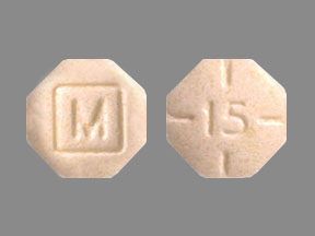 Pill M 15 White Eight-sided is Amphetamine and Dextroamphetamine