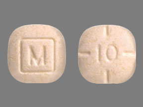 Pill M 10 White Four-sided is Amphetamine and Dextroamphetamine