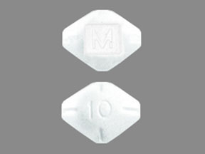 Pill M 10 is Dextroamphetamine Sulfate 10 mg