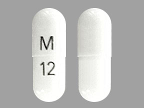 Pill M 12 White Capsule/Oblong is Celecoxib