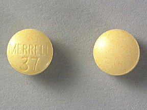 Pill Imprint MERRELL 37 (Cantil 25 MG)