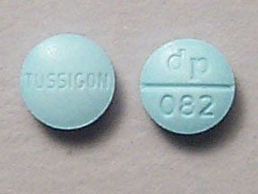Comprimido TUSSIGON dp 082 é Tussigon homatropina metilbrometo 1,5 mg / bitartarato de hidrocodona 5 mg
