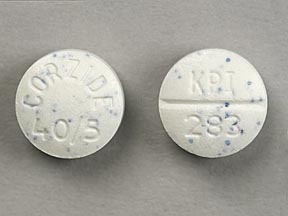 Pilule CORZIDE 40/5 KPI 283 est Corzide 40/5 5 mg/40 mg