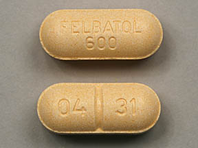 Pill FELBATOL 600 04 31 Peach Capsule/Oblong is Felbatol