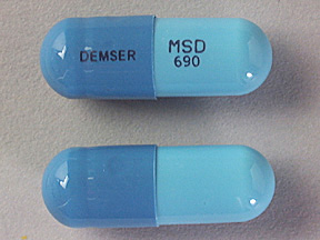 Pill DEMSER MSD 690 Blue Capsule/Oblong is Demser