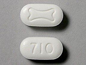 Pill 710 Logo is Fosamax Plus D 70 mg / 2800 intl units
