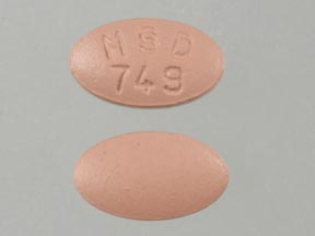 Pill MSD 749 Red Oval is Zocor