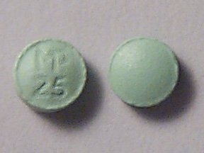 Pill MP 25 Green Round is Amitriptyline Hydrochloride