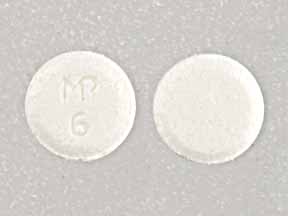 Pill MP 6 White Round is Lorazepam