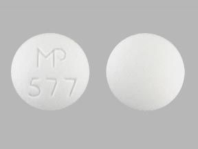 Pill MP 577 White Round is Cyclobenzaprine Hydrochloride