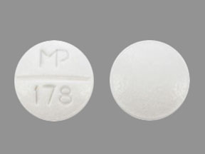 Pill MP 178 White Round is Pindolol