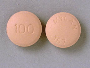 Pill MYLAN 167 100 Tan Round is Doxycycline Hyclate