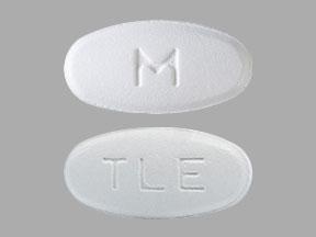 Pill M TLE is Symfi Lo efavirenz 400 mg / lamivudine 300 mg / tenofovir disoproxil fumarate 300 mg