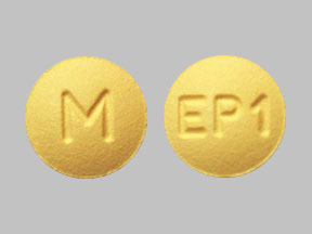 Pill M EP1 Yellow Round is Eplerenone