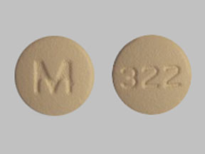 Pill 322 M Orange Round is Ciprofloxacin Hydrochloride