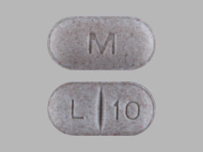 Pill M L 10 Gray Capsule-shape is Levothyroxine Sodium