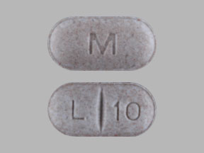 Pill M L 10 Gray Capsule/Oblong is Levothyroxine Sodium