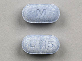 Pill M L 15 Blue Capsule/Oblong is Levothyroxine Sodium