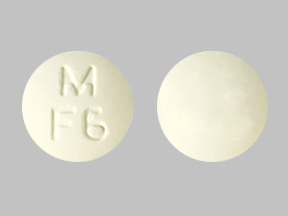 Pill M F6 Yellow Round is Fluconazole