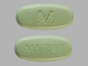 Morphine sulfate extended release 200 mg M MS 200