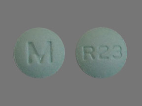 Pill M R23 Green Round is Repaglinide
