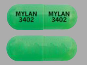 Pill MYLAN 3402 MYLAN 3402 Green Capsule-shape is Tolterodine Tartrate Extended-Release