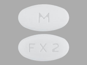 Pill M FX2 White Oval is Febuxostat