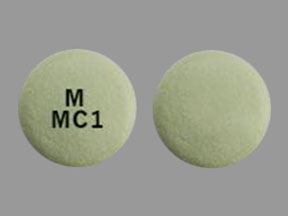 Pill M MC1 Green Round is Mycophenolic Acid Delayed-Release