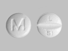 Pill M L 51 White Round is Lamotrigine