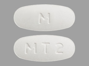 Pill M MT2 White Oval is Metoprolol Succinate Extended-Release