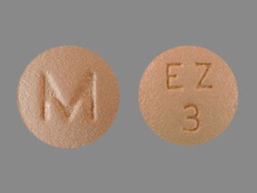 Pill M EZ 3 Beige Round is Eszopiclone