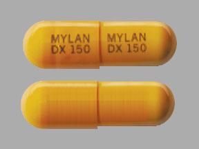 Pill MYLAN DX 150 MYLAN DX 150 Orange Capsule/Oblong is Doxycycline Monohydrate