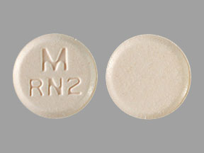 Pill M RN2 Peach Round is Risperidone (Orally Disintegrating)