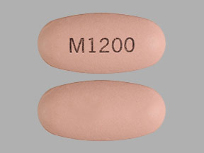 Pill M1200 Tan Oval is Mesalamine Delayed-Release