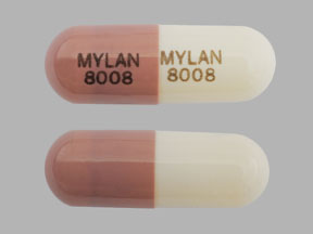 Divalproex sodium delayed-release (sprinkle) 125 mg MYLAN 8008 MYLAN 8008
