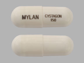 Pill CYSTAGON 150 MYLAN White Capsule-shape is Cystagon