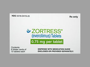 Pill CL NVR is Zortress 0.75 mg