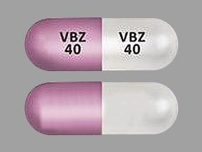 Pill VBZ 40 VBZ 40 Purple Capsule/Oblong is Ingrezza