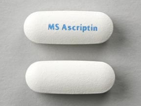 Pill MS Ascriptin is Ascriptin Maximum Strength buffered aspirin 500 mg